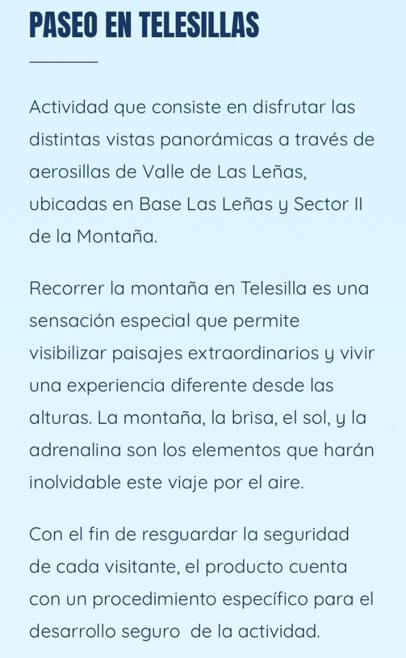 Departamento Dentro Del Centro De Sky Valle De Las Lenas, Edificio Esparta Eksteriør billede
